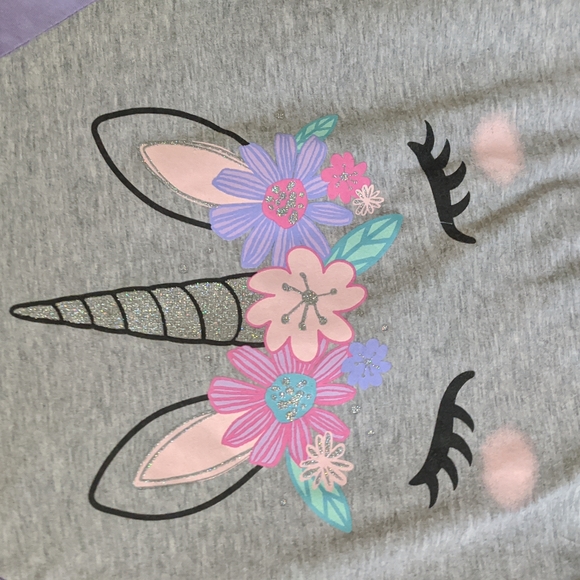 🦄10, Jumping Beans girls unicorn long sleeve t-shirt - Picture 2 of 5